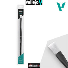 VALLEJO - PAINT BRUSHES - WEATHERING FLAT SYNTHETIC BRUSH   MEDIUM   #VAL B09002