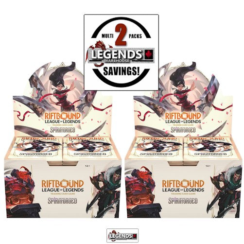 RIFTBOUND LEAGUE OF LEGENDS TCG (2X) SPIRITFORGED BOOSTER BOX VALUE BU   LEGENDS WAREHOUSE