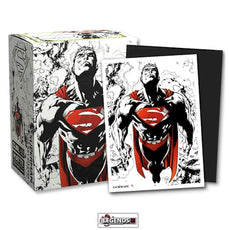 DRAGON SHIELD  - SLEEVES  -  SUPERMAN  CORE  RED/WHITE   100ct    #AT-16076