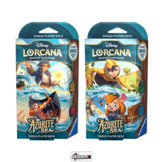 DISNEY LORCANA   -  AZURITE SEA   STARTER DECK - SET OF 2