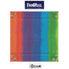 FanRoll    FOLD UP DICE VELVET TRAY W/ PU LEATHER   -  RAINBOW