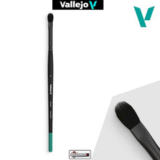 VALLEJO - PAINT BRUSHES -  FLAT SHADER #6   SYNTHETIC FILBERT BRUSH          #BO6006