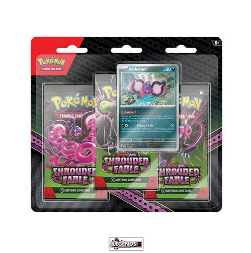 POKEMON SCARLET AND VIOLET SHROUDED FABLE 3 PACK BLISTER