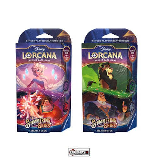 generic lorcana tcg: shimmering skies: starter decks: both emerald Chromicon #100 Prices | Skies or the enchanting power of Elsa Shimmering Skies Emerald/Steel Starter Deck
