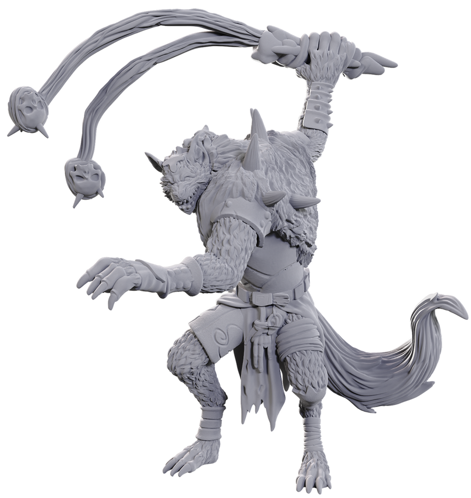 DUNGEONS & DRAGONS - WIZKIDS UNPAINTED MINIS:  WV25 FLIND TRAPPER - WZK90750 - NEW RELEASE