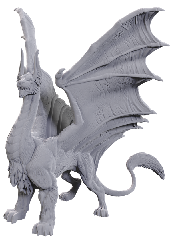 DUNGEONS & DRAGONS - WIZKIDS UNPAINTED MINIS - WV25 LIONDRAKE  #WZK90756 - NEW RELEASE