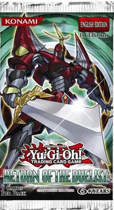 YU-GI-OH  - RETURN OF THE DUELIST BOOSTER PACK- 1ST EDITION (2012)