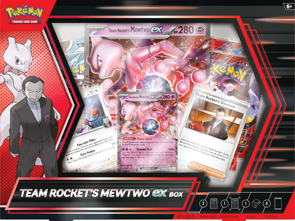 POKEMON - POKEMON TEAM ROCKET’S MEWTWO EX BOX - NEW RELEASE