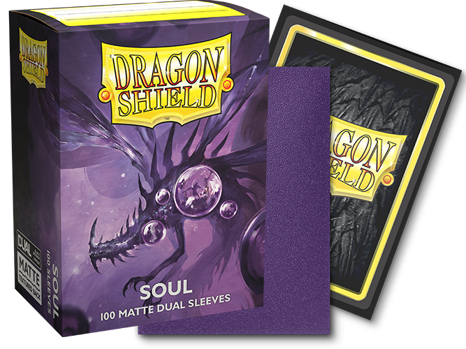 DRAGON SHIELD DECK SLEEVES  -  DUAL MATTE SOUL  - 100CT - AT-15062