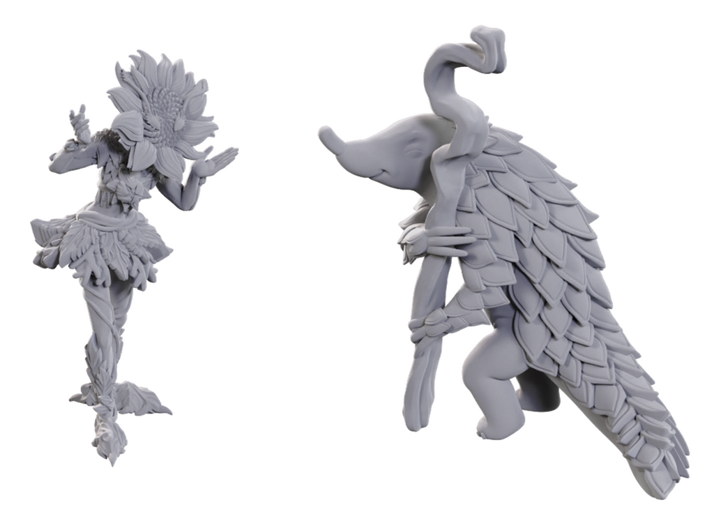 PATHFINDER - WIZKIDS PF UNPAINTED MINIS: SUNFLOWER LESHY AND FRUIT LESHY - WZK90765 - NEW RELEASE