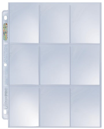 ULTRA PRO - PLATINUM SERIES - (1x INDIVIDUAL)  - 9 POCKET PAGE