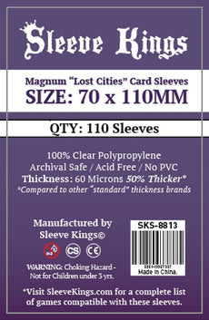 SLEEVE KINGS - MAGNUM 'LOST CITIES' SLEEVES 70MM X 110MM 110CT