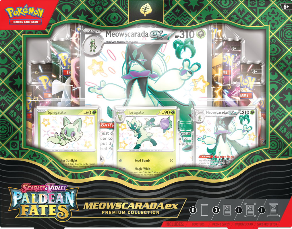 POKEMON - PALDEAN FATES - MEOWSCARADA EX PREMIUM COLLECTION BOX