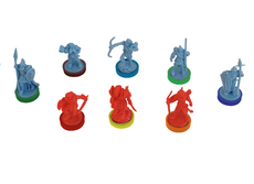 WAR OF THE RING - COLORED PLASTIC RINGS CORE SET ACCESSORY