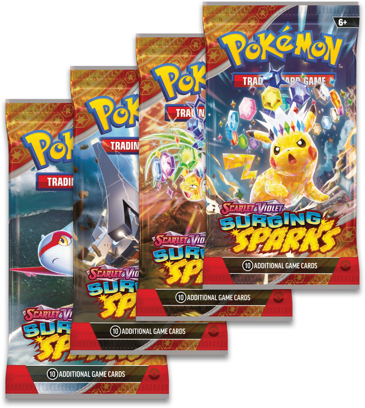 POKEMON - SCARLET AND VIOLET  -  SURGING SPARKS SV8 -  BOOSTER PACK    (2024)