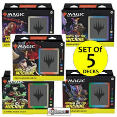MTG - MARCH OF THE MACHINE     5x DECK  COMMANDER SET     (2023)