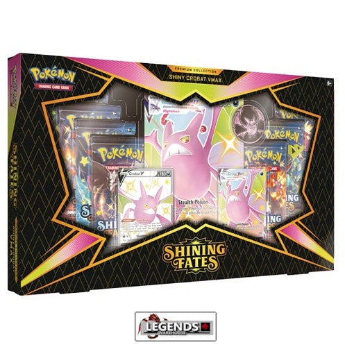 POKEMON - SHINING FATES - SHINY CROBAT V PREMIUM COLLECTION BOX
