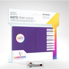 GAMEGENIC - SLEEVES - MATTE PRIME SLEEVES - PURPLE  (100CT)