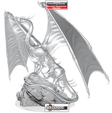 DUNGEONS & DRAGONS - UNPAINTED MINIATURES:   YOUNG EMERALD DRAGON  (1)  #WZK90491