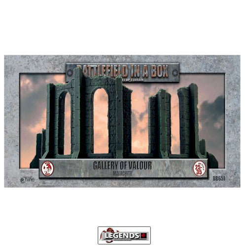BATTLEFIELD IN A BOX - GOTHIC BATTLEFIELDS: GALLERY OF VALOUR - MALACHITE   (NEW -2022)  BB651