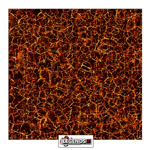 WARLOCK TILES - GAME MAT CAVERNS - MAGMA CHAMBER    #16543