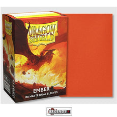 DRAGON SHIELD DECK SLEEVES  -  DUAL MATTE EMBER 100CT