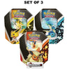 POKEMON - EEVEE EVOLUTIONS TINS   3-TIN SET - VAPOREON V, JOLTEON V, FLAREON V