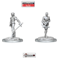 DUNGEONS & DRAGONS - UNPAINTED MINIATURES:   DROW FIGHTERS          #WZK90525
