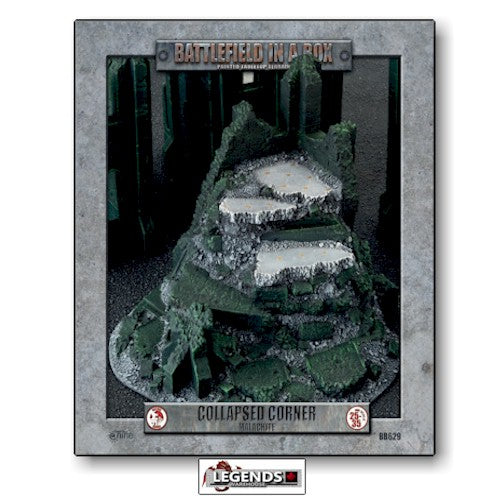 BATTLEFIELD IN A BOX - GOTHIC BATTLEFIELDS: COLLAPSED CORNER - MALACHITE   (NEW -2022)  BB629