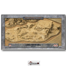 BATTLEFIELD IN A BOX - SANDSTONE  -  LARGE ROCKY HILL   (NEW -2023)   GF9-BB638