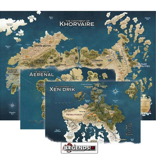 DUNGEONS & DRAGONS - 5th Edition RPG:  EBERRON - Rising from the Last War - Khorvaire Map Set