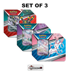 POKEMON -  HEROES TIN  - SET OF 3      (NEW)