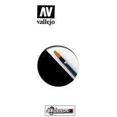 VALLEJO - PAINT BRUSHES - #004 TORAY FLAT DRY BRUSH -  SIZE # 4