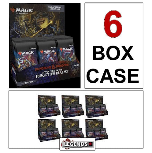 MTG - DUNGEONS & DRAGONS: ADVENTURES IN THE FORGOTTEN REALMS - (6X) SET BOOSTER BOX -CASE