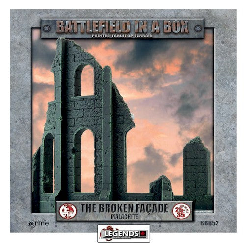 BATTLEFIELD IN A BOX - GOTHIC BATTLEFIELDS: BROKEN FACADE - MALACHITE  (NEW -2022)  BB652