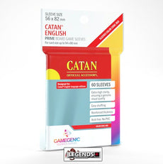 GAMEGENIC - PRIME BOARD GAME SLEEVES - CATAN  (ENGLISH)  (56mm x 82mm) (60CT)