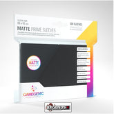 GAMEGENIC - SLEEVES - MATTE PRIME SLEEVES - BLACK  (100CT)