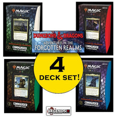 MTG - DUNGEONS & DRAGONS: ADVENTURES IN THE FORGOTTEN REALMS - COMMANDER - SET OF 4 DECKS