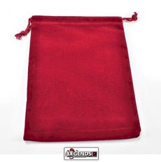 CHESSEX - SUEDECLOTH DICE BAG - LARGE RED