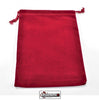 CHESSEX - SUEDECLOTH DICE BAG - LARGE RED