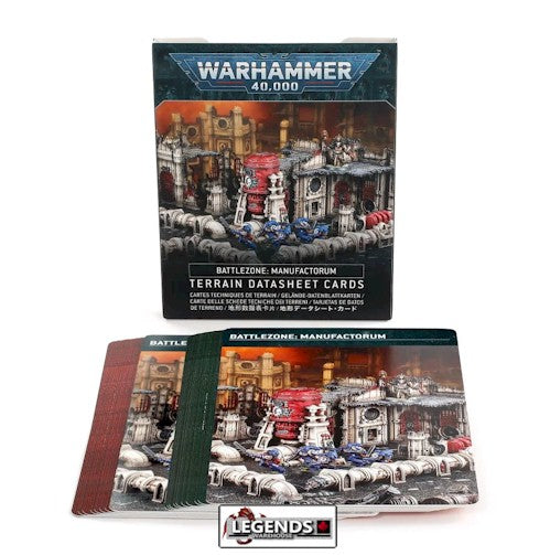 WARHAMMER 40K - Battlezone: Manufactorum – Terrain Datasheet Cards