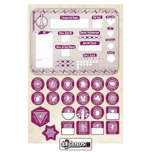 DUNGEONS & DRAGONS - TOKEN SET - BARD