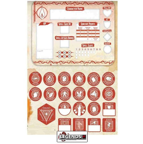 DUNGEONS & DRAGONS - TOKEN SET - SORCERER