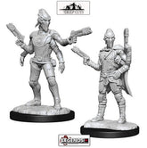 DEEP CUTS - STARFINDER BATTLES - UNPAINTED MINIATURES:   Kasatha Operative    #WZK90334