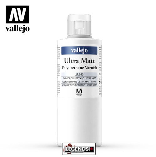VALLEJO -  ULTRA MATT POLYURETHANE VARNISH    -   200ML         VAL 27.653