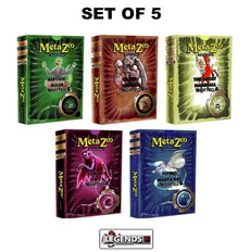 METAZOO - TCG - NIGHTFALL     THEME DECK SET OF 5    (1ST EDITION)