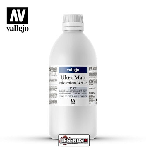 VALLEJO -  ULTRA MATT POLYURETHANE VARNISH    -   500ML         VAL 28.653