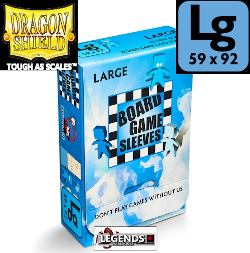 DRAGON SHIELD PREMIUM BOARD GAME SLEEVES - 59 X 92mm