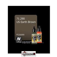 VALLEJO MODEL AIR:  :   US Earth Brown   (17ml)  VAL 71.290