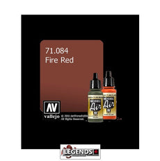 VALLEJO MODEL AIR:  : Fire Red  (17ml)  VAL 71.084